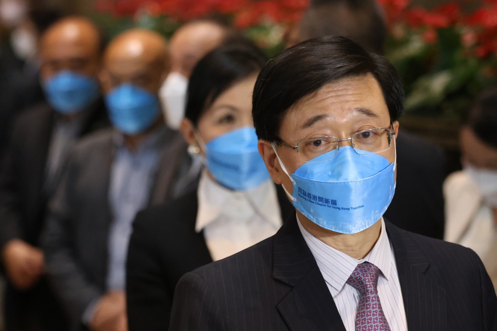Hong Kong chief executive candidate John Lee. Photo: Nora Tam