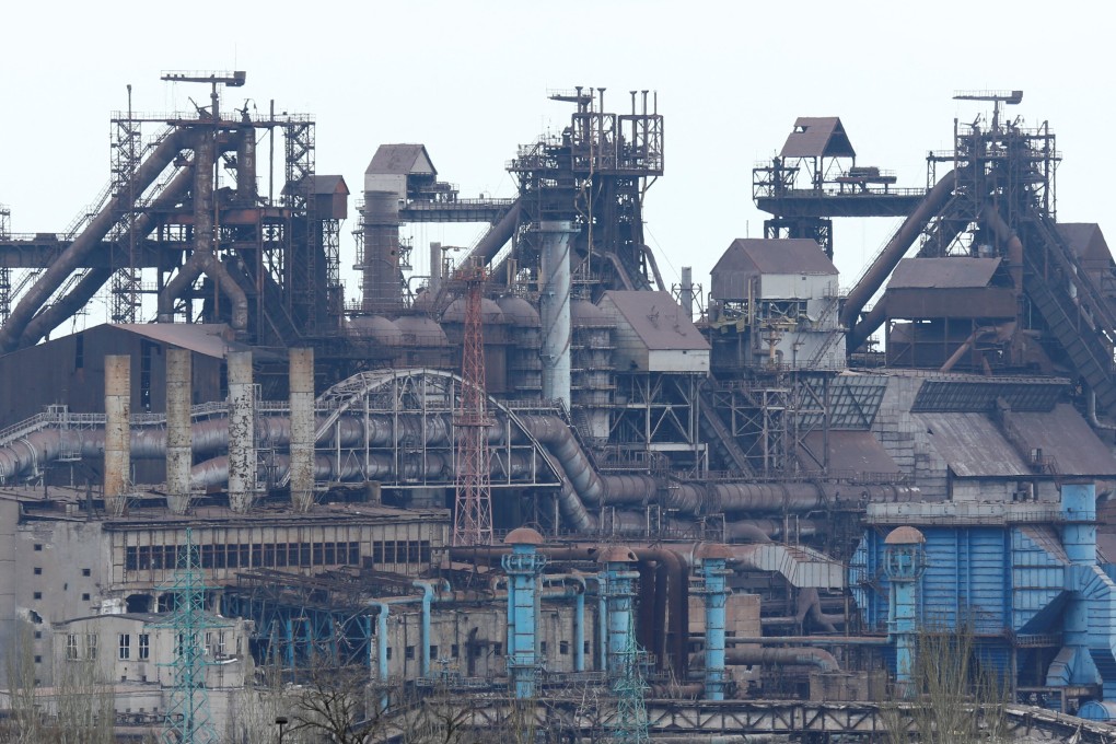 The Azovstal steel plant and its labyrinth of tunnels and bunkers are spread out across about 11 sq km in Mariupol, Ukraine. Photo: Reuters