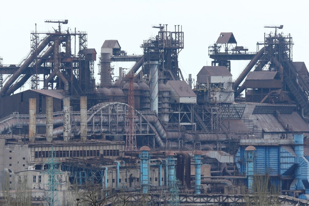 The Azovstal steel plant and its labyrinth of tunnels and bunkers are spread out across about 11 sq km in Mariupol, Ukraine. Photo: Reuters