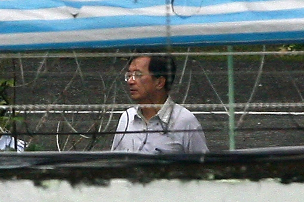 Chen Shui-bian, pictured inside a detention centre in 2009, was freed on medical parole. Photo: AFP