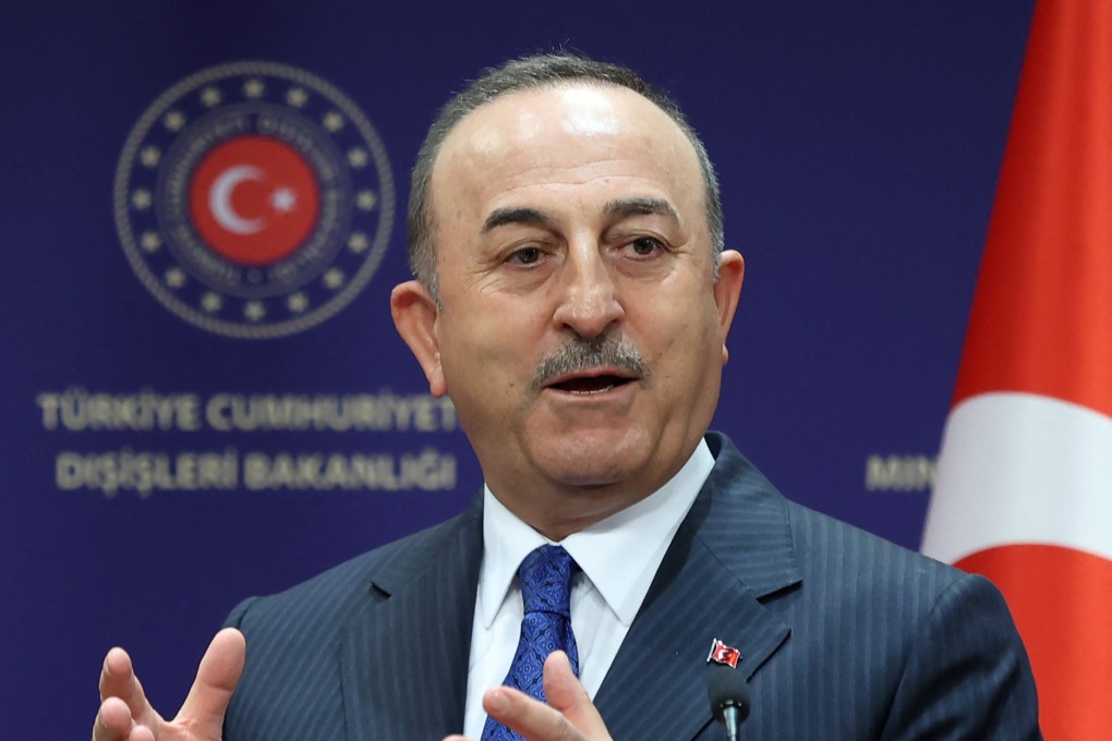 Turkish Foreign Minister Mevlut Cavusoglu in Ankara, Turkey on April 19. Photo: AFP