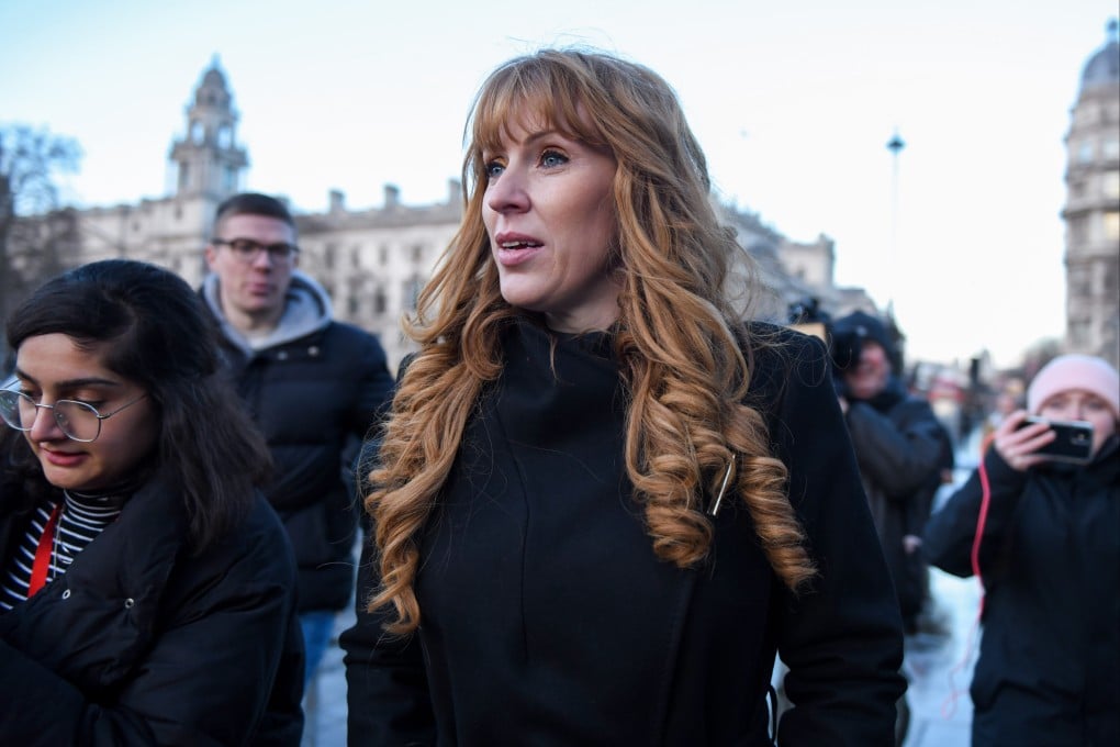Angela Rayner, deputy leader of Britain’s Labour Party, leaves the Houses of Parliament in London in January. Photo: Bloomberg