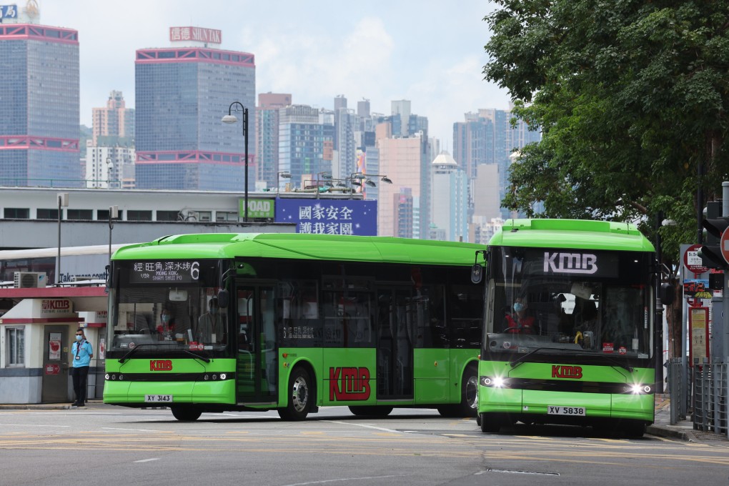 KMB, Hong Kong’s largest bus operator, aims to eventually have a fully electric fleet of buses. Photo: Yik Yeung-man