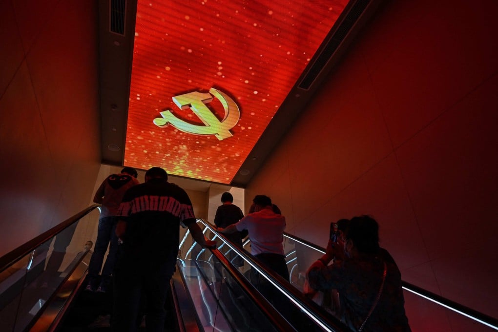 People visit the museum in Shanghai of the first Communist Party national congress. Photo: AFP