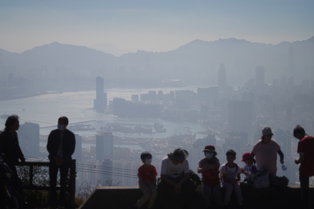 A view of Hong Kong’s cityscape amid severe air pollution from Fei Ngo Shan on 29 December 2020. Photo: Winson Wong