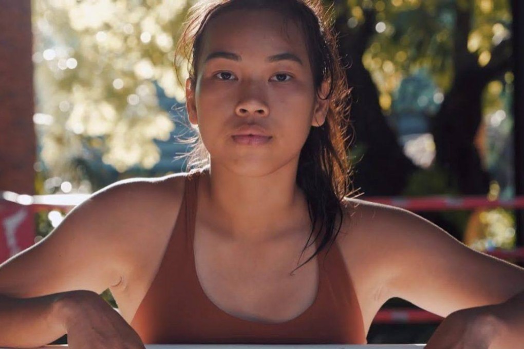 Muay Thai star Nat “Wondergirl” Jaroonsak poses in the ring. Photo: ONE Championship.