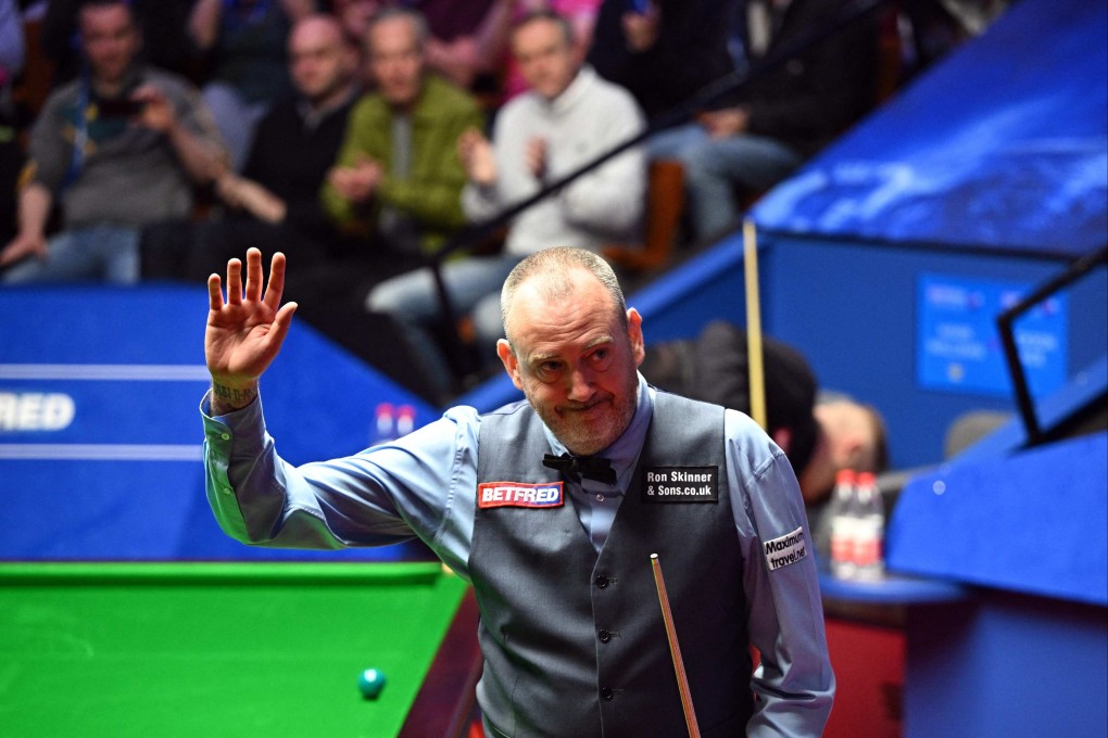 Mark Williams of Wales is aiming for a fourth world title in Sheffield. Photo: AFP