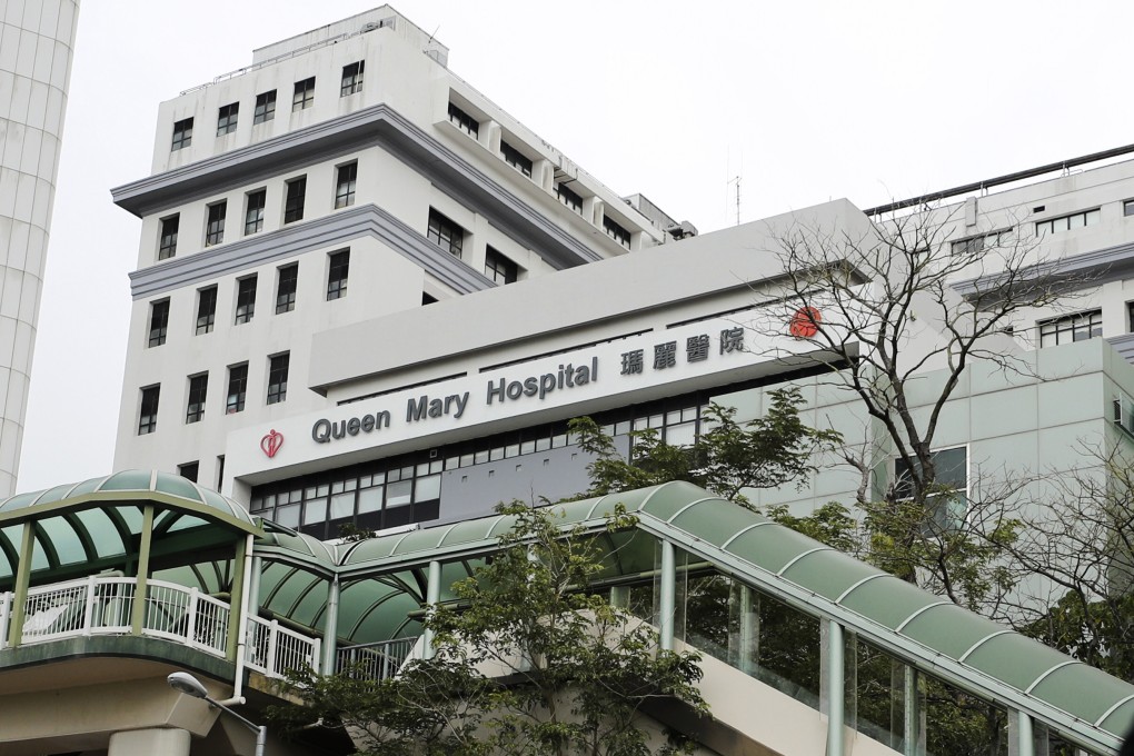 Two police officers were taken to Queen Mary Hospital in Pok Fu Lam for treatment. Photo: Winson Wong