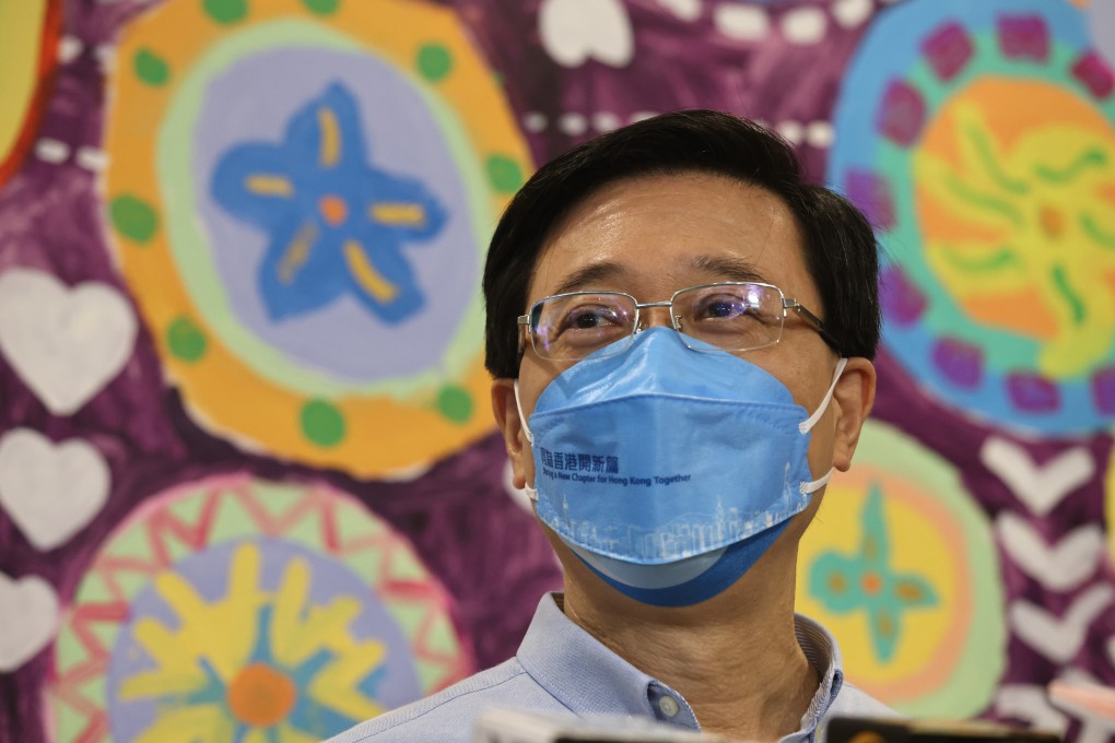 Hong Kong chief executive candidate John Lee. Photo: K. Y. Cheng