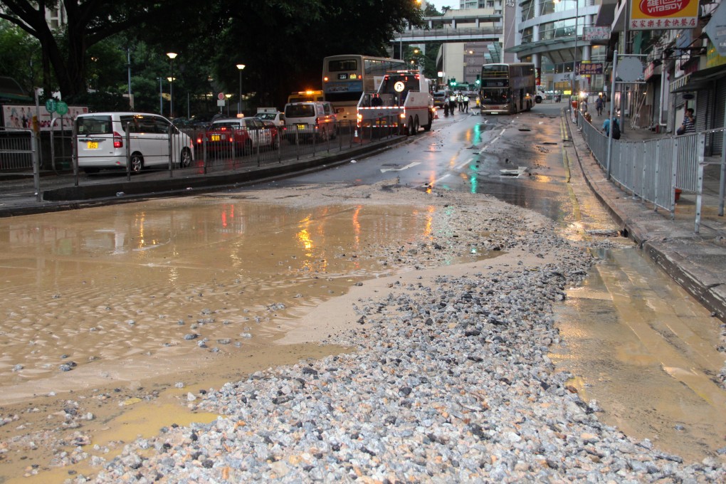 The Audit Commission has called on the Water Supplies Department to speed up renovations at frequently rupturing saltwater mains. Photo: Handout