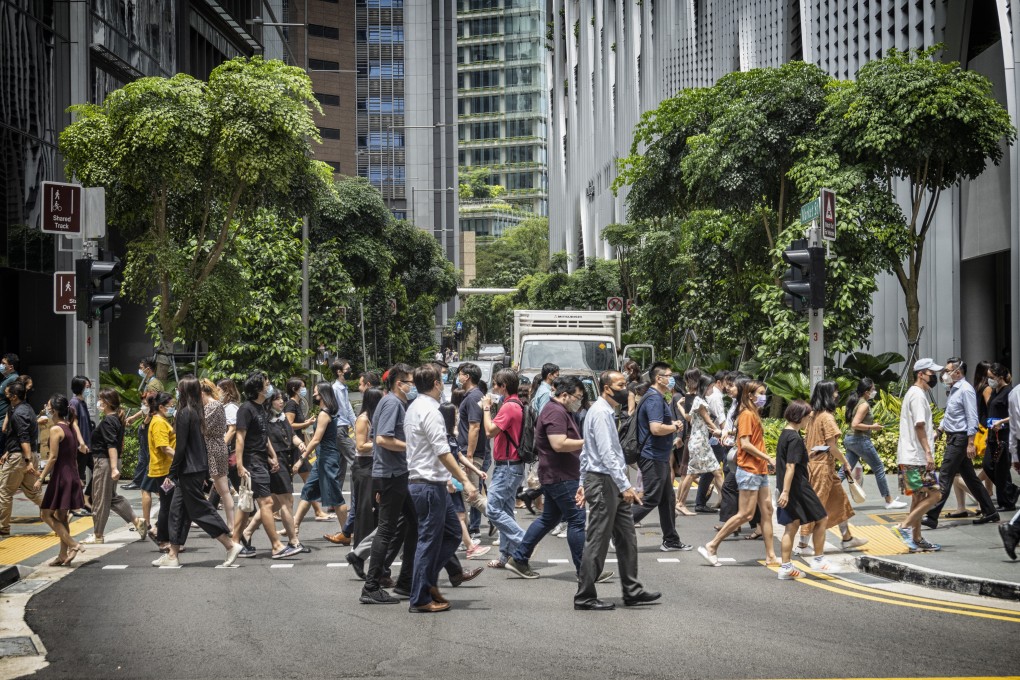 The central business district in Singapore. Photo: Bloomberg