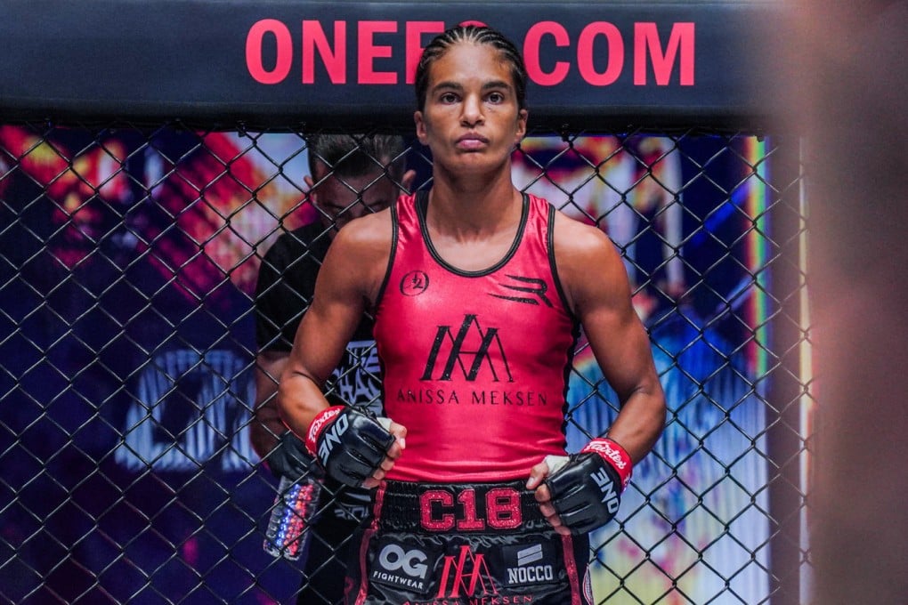Anissa Meksen prepares for her Muay Thai clash against Marie Ruumet at ONE 156 in Singapore. Photo: Ryan John Peters/ONE Championship