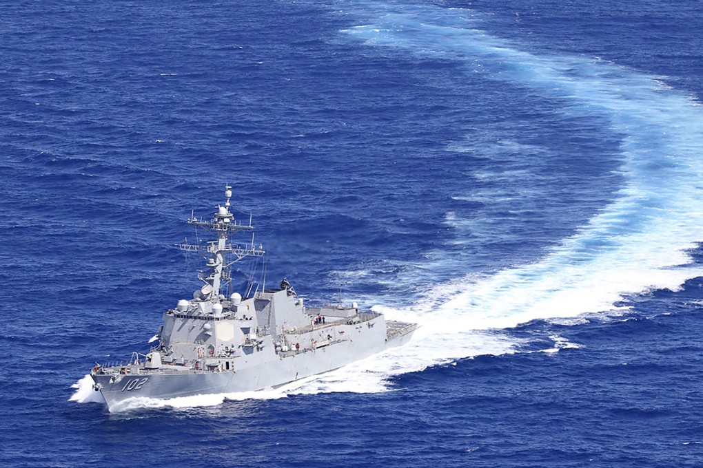 The USS Sampson conducted the operation on Tuesday. Photo: AP