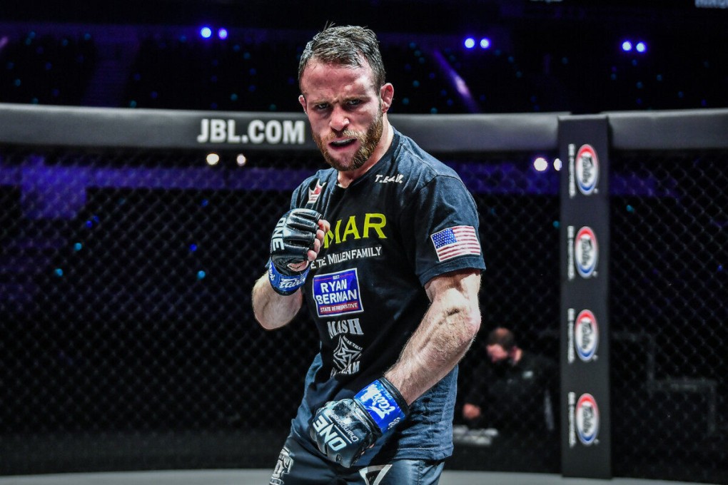 Jarred Brooks celebrates a decision win over Hiroba Minowa. Photo: ONE Championship.