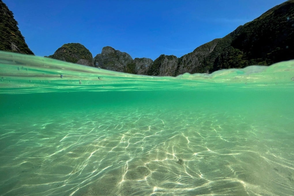 An empty sea is seen in Thailand’s Maya Bay. Accelerating greenhouse gas emissions could ‘culminate in a mass extinction rivalling those in Earth’s past’, scientists said. Photo: Reuters