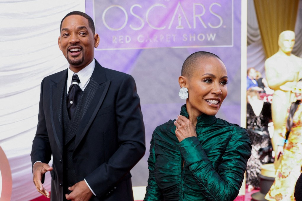 Will Smith and his wife Jada Pinkett-Smith at the Academy Awards ceremony in Los Angeles on March 27. Photo: Reuters