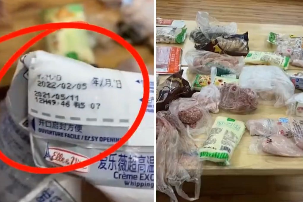 Chinese parents outraged by kindergarten giving children expired milk and smelly meat. Photo: SCMP Artwork