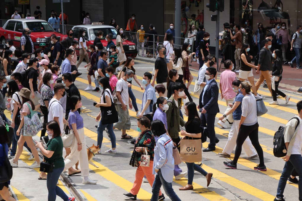 Crowds in Causeway Bay. Hong Kong has not experienced a surge in coronavirus infections despite the easing of social-distancing curbs. Photo: Jelly Tse
