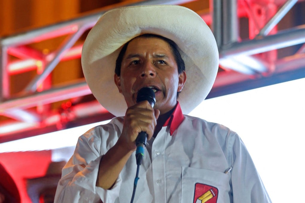 Peruvian president Pedro Castillo in Lima, Peru in 2021. Photo: AFP / Getty Images / TNS
