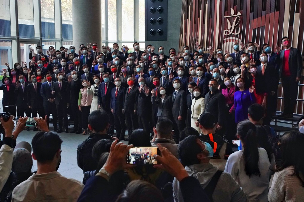 Newly elected lawmakers meet the press in January. Photo: Felix Wong