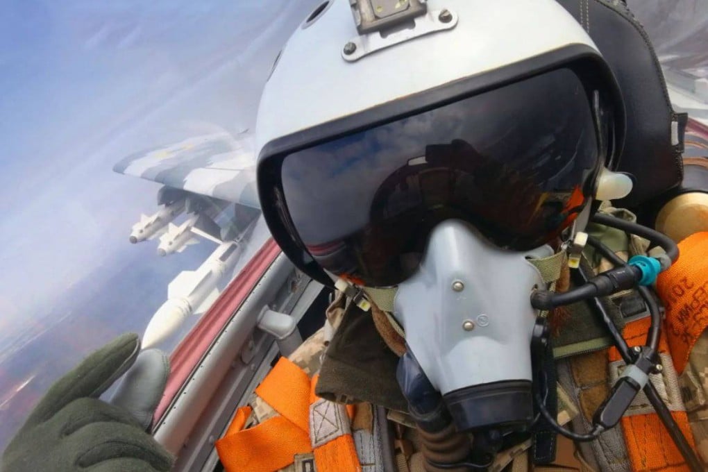 Social media users have spread claims about a ‘Ghost of Kyiv’, an anonymous fighter pilot who had single-handedly shot down multiple Russian planes. Photo: Twitter