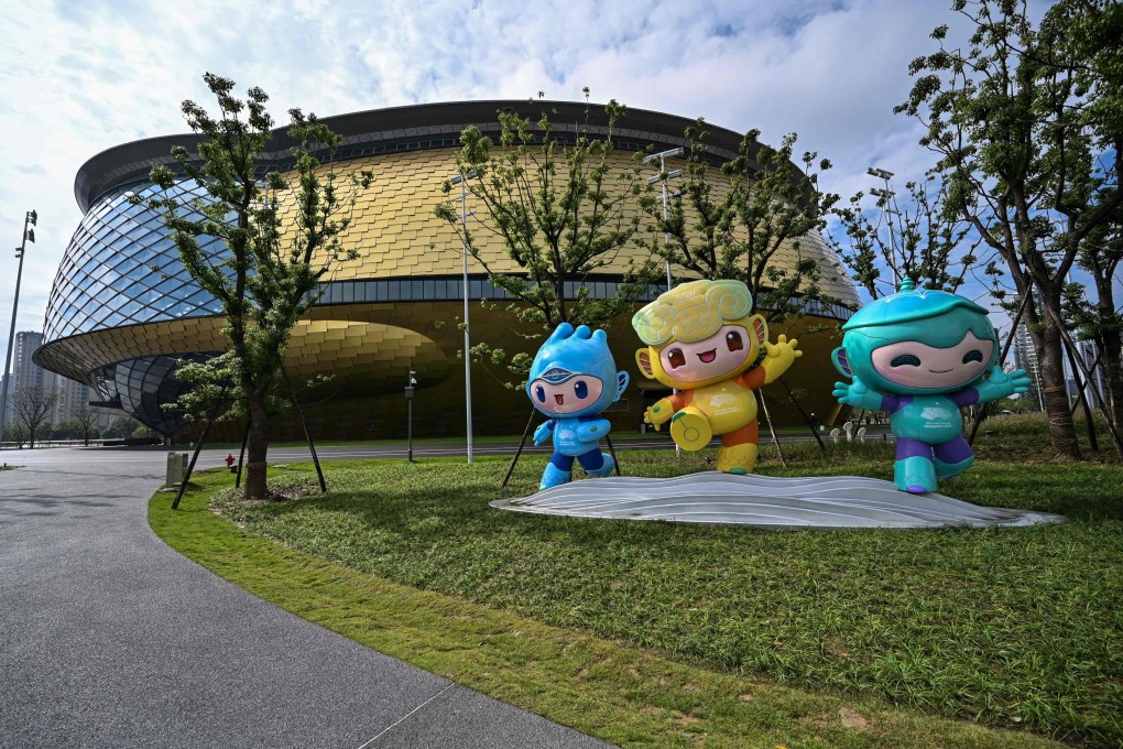 The Gongshu Canal Sport Park Gymnasium in Hangzhou will serve as one of many venues for the Asian Games. Photo: AFP