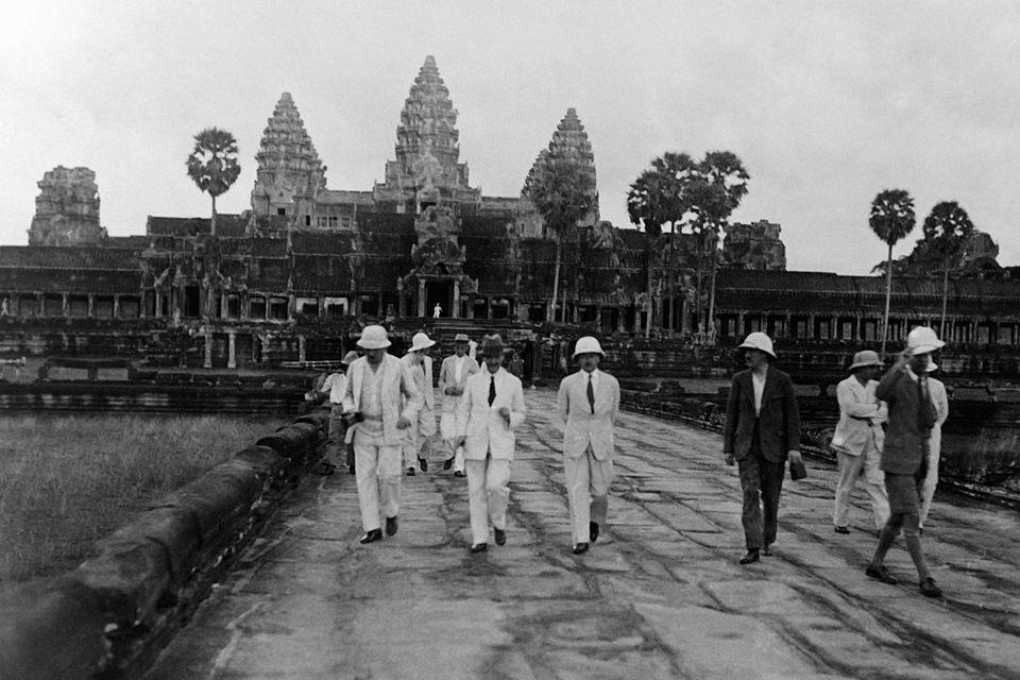 A French delegation visits Angkor Wat  in the 1930s. New novel The Zero Season is set in 1949, split between a soon-to-be independent Cambodia and a Paris still recovering from occupation. Photo: Gamma-Keystone via Getty Images