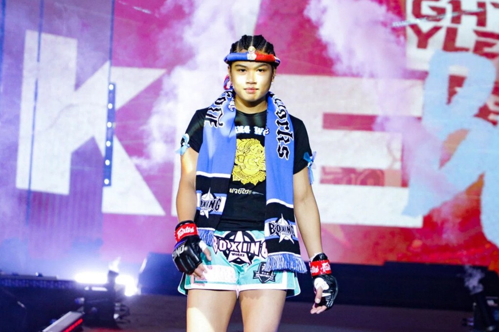 Jackie Buntan walks out for a Muay Thai fight. Photo: ONE Championship.