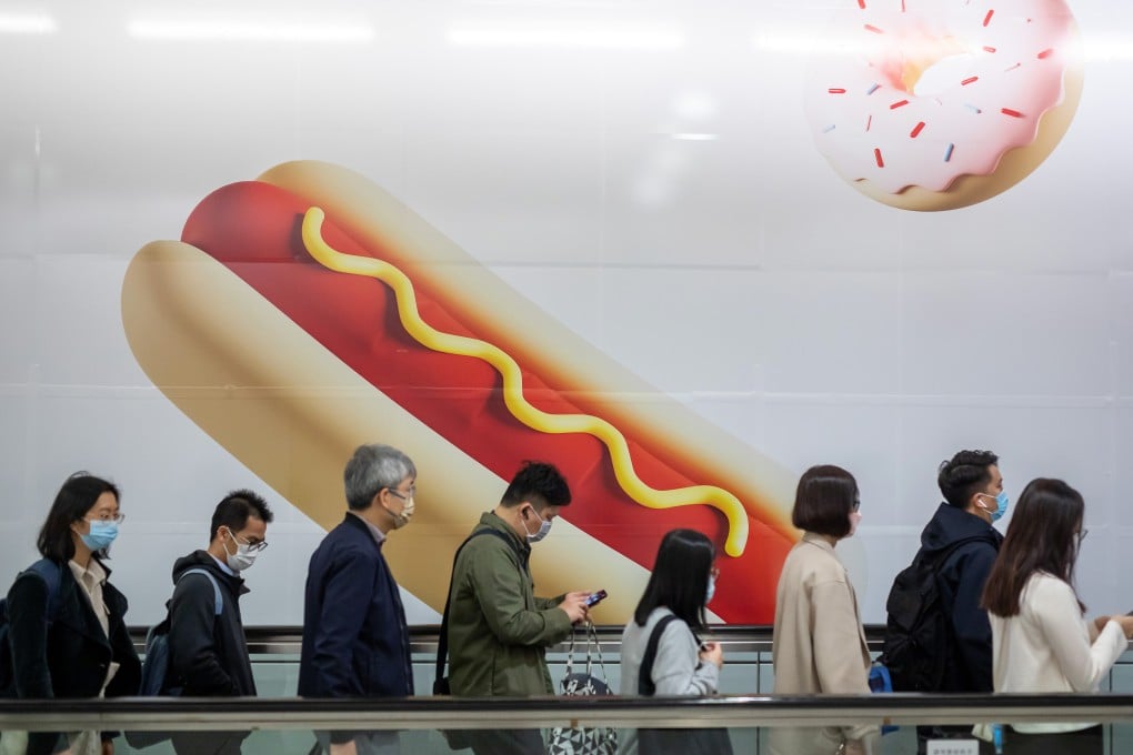 Commuters in Central district in Hong Kong on January 27, 2022. Photo: Bloomberg