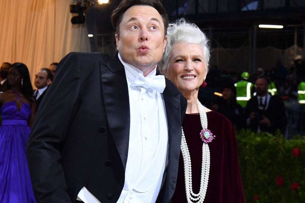 Elon Musk and his mother, Maye Musk, were just two of the attendees at the 2022 Met Gala in New York. Guests were told to dress in “gilded glamour”. Photo: AFP