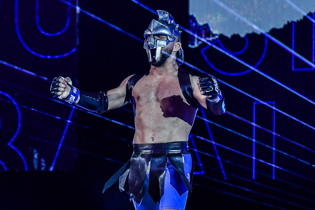 Gustavo Balart walks to the ONE Championship Circle for his fight with Yosuke Saruta at ONE 156 in Singapore. Photo: David Ash
