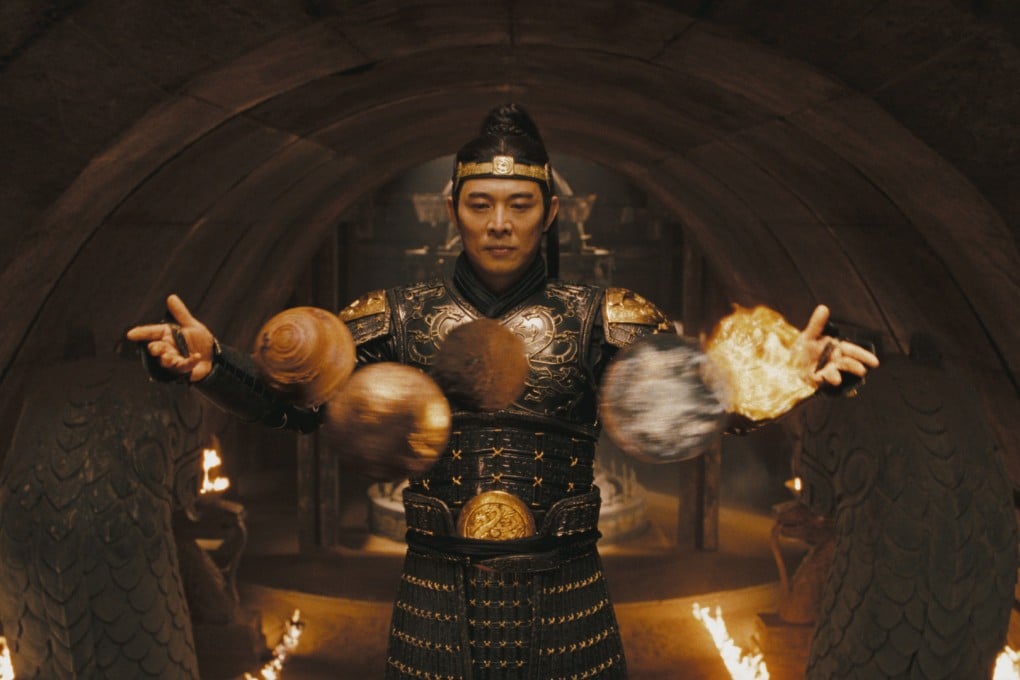 Jet Li as the vicious Han Emperor in a still from The Mummy: Tomb of the Dragon Emperor (2008).