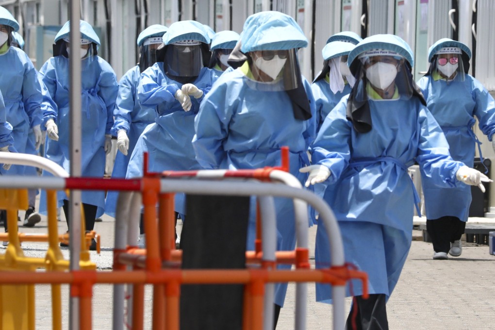 More than 6,000 temporary workers at six makeshift community isolation facilities could be made redundant as early as next Thursday. Photo: Jonathan Wong