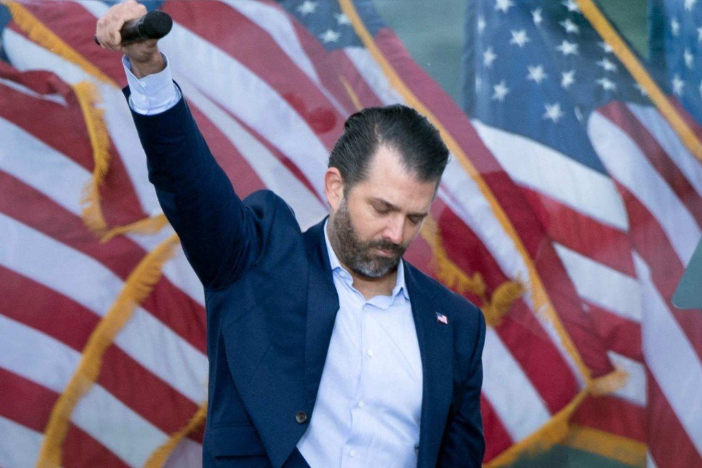 Donald Trump Jnr was a top figure in his father’s 2020 re-election campaign. File photo: AFP