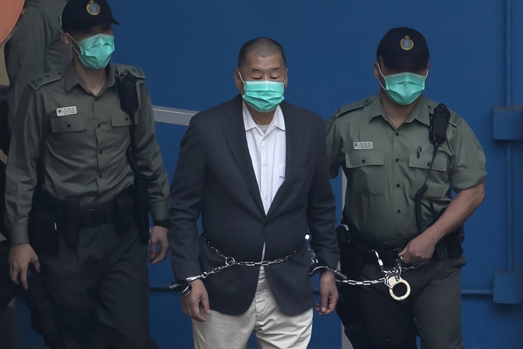 Media mogul Jimmy Lai Chee-ying, founder of Apple Daily, is currently undergoing a fraud trial at the District Court. File photo: AP