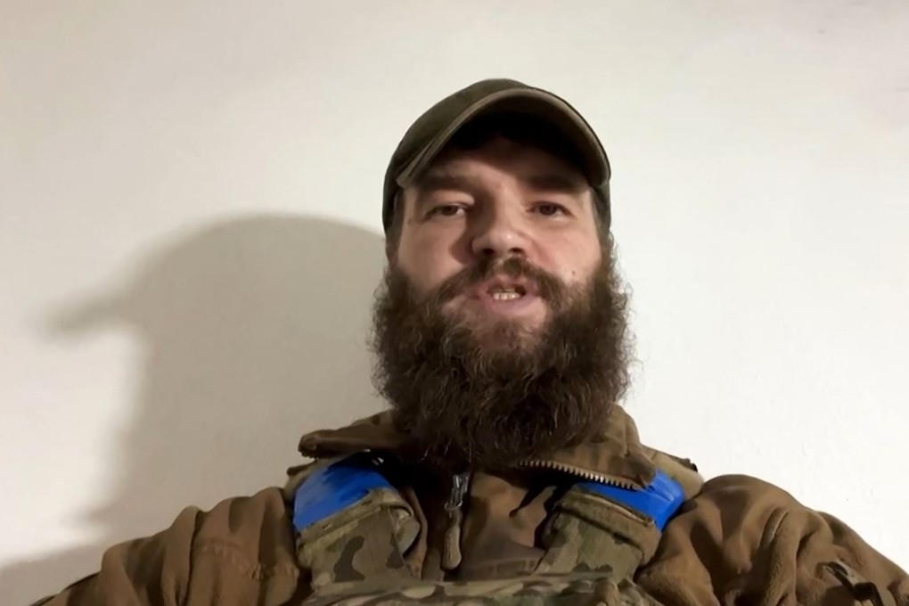 Denys Prokopenko commands the Ukrainian Azov Regiment that has been defending the plant during the Russian siege of Mariupol. Photo: Azov Telegram channel via AFP