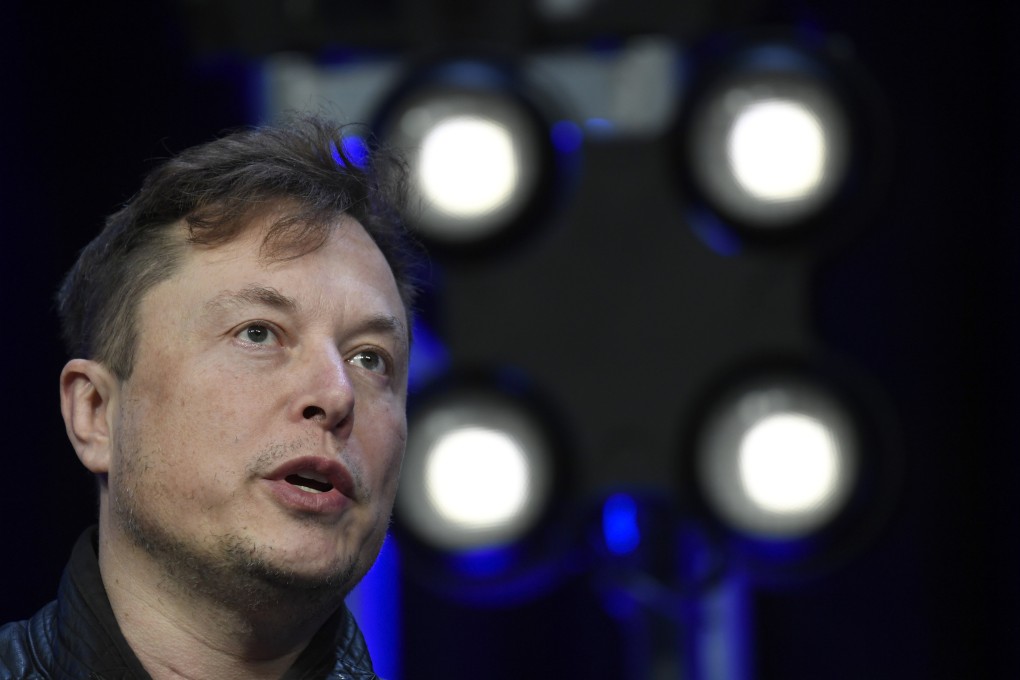Elon Musk speaks at the Satellite Conference and Exhibition, March 9, 2020, in Washington. Photo: AP