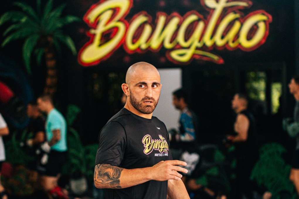 Alex Volkanovski looks on before his seminar at Bangtao Muay Thai & MMA. Photos: Criscarlo Chua