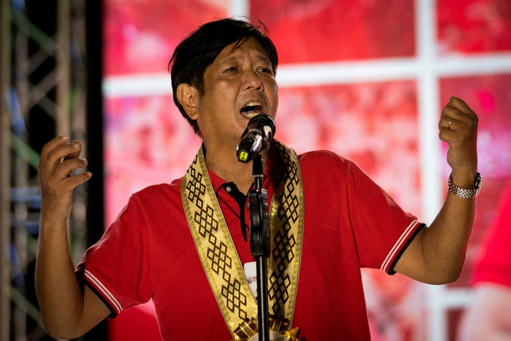 Philippine presidential front runner Ferdinand Marcos Jnr. Photo: Reuters