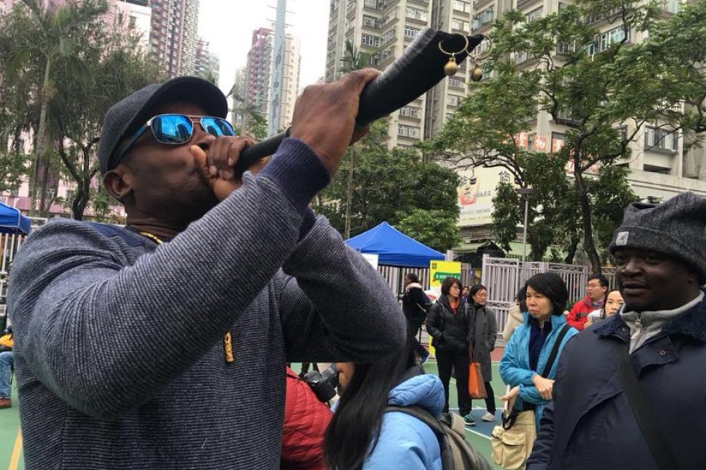 Hong Kong African Association participates in the “Africa in Hong Kong” event in Fung Kwan Street garden, Yuen Long, in 2017 to promote African culture and racial harmony. Photo: Facebook