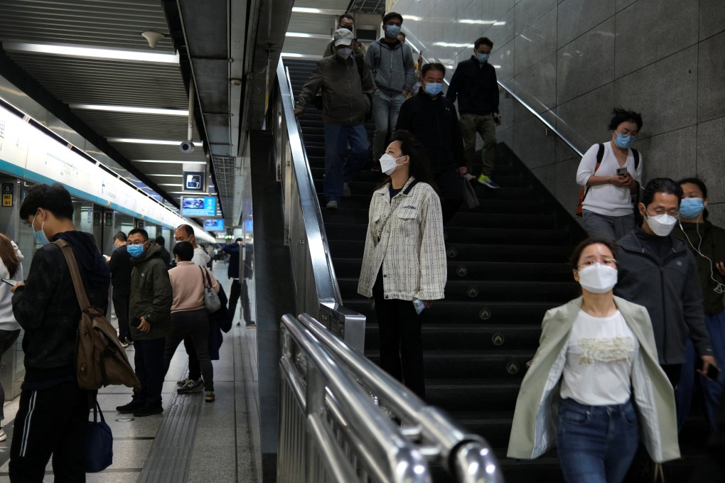 People using public transport in Beijing must now show a negative result from a PCR test taken within the previous seven days. Photo: Reuters