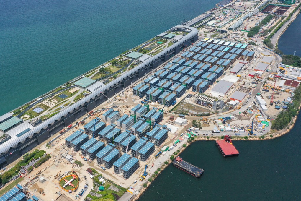 Community isolation facilities beside the Kai Tak Cruise Terminal. Photo: Nora Tam