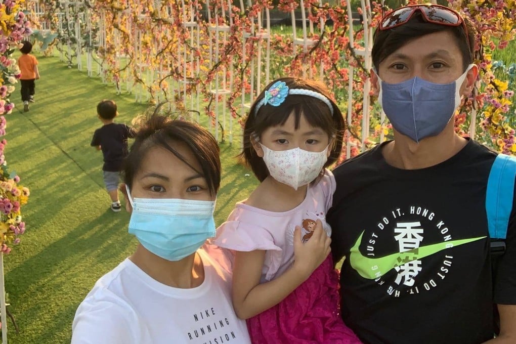 Christy Yiu (left) with daughter Chan Yiu and husband Chan Ka-ho. Photo: Handout