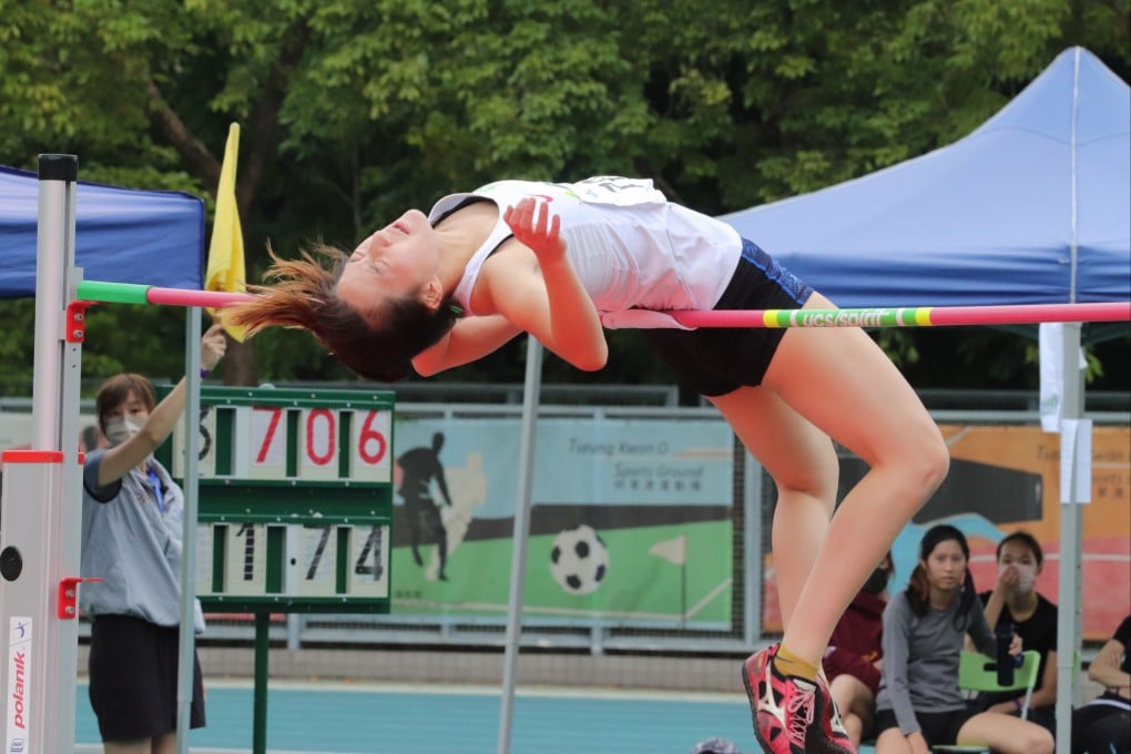 Priscilla Cheung won the women’s high jump on Sunday. Photo: Shirley Chui
