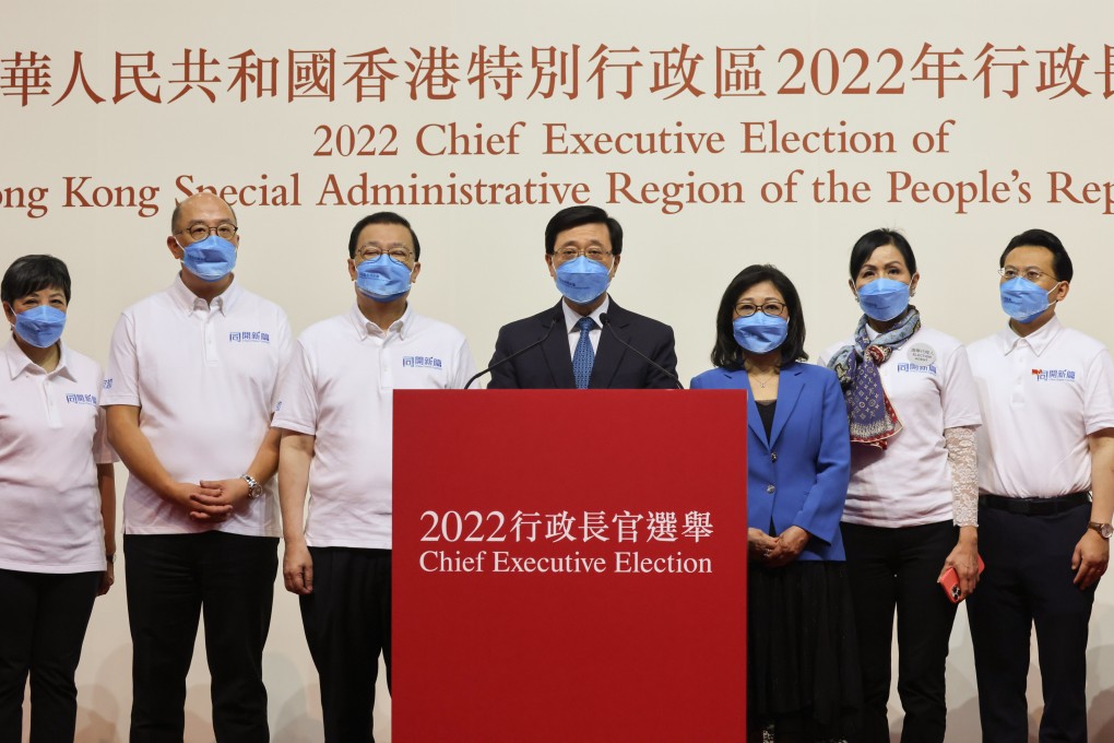 John Lee, Hong Kong’s chief executive-elect. Photo: Nora Tam