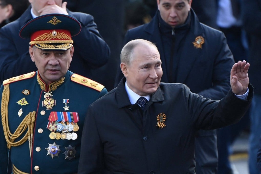 Russian President Vladimir Putin leaves Moscow’s Red Square after the Victory Day military parade. Photo: AFP