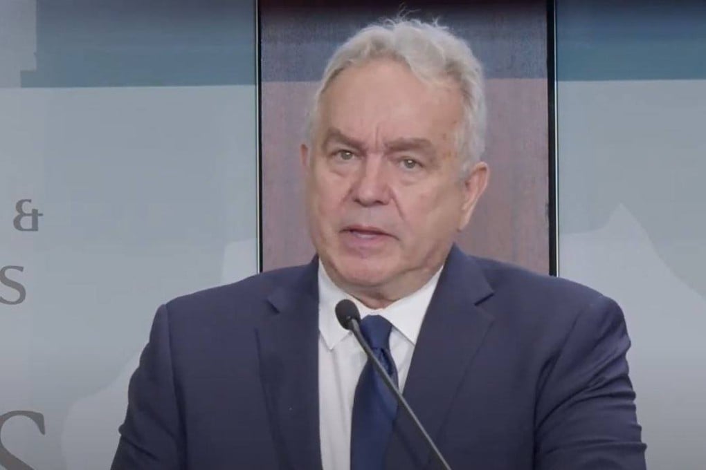 Kurt Campbell, the White House’s coordinator for the Indo-Pacific region, speaking in Washington on Monday. Photo: CSIS via YouTube