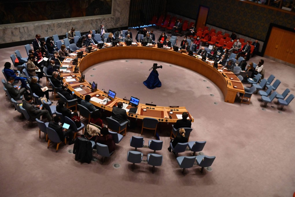 A United Nations Security Council meeting held in February at the United Nations headquarters in New York City. Photo: AFP