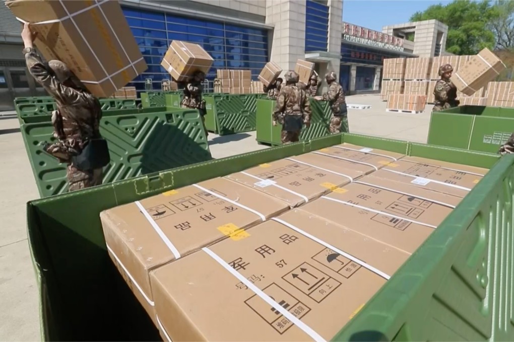 The system is designed to be more like a civilian courier service. Photo: CCTV