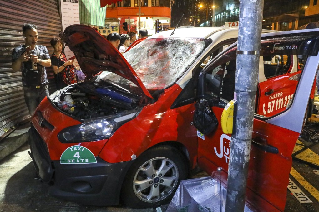 Cheung Tsz-lung pleaded guilty at the District Court on Tuesday to two charges stemming from his involvement in the act of vigilantism in Sham Shui Po on October 6, 2019. Photo: K. Y. Cheng